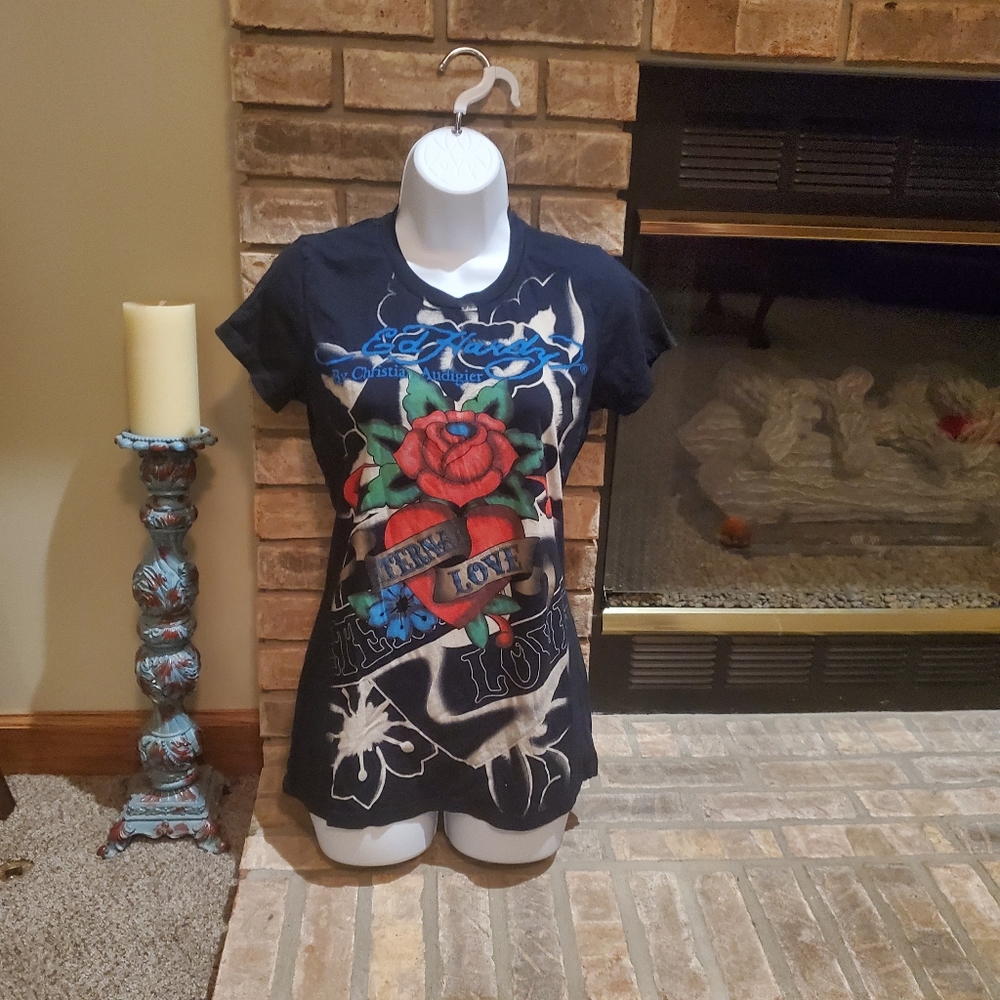 Ed Hardy eternal love graphic shirt